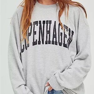 NWOT Free People Gray Copenhagen Hoodie XL